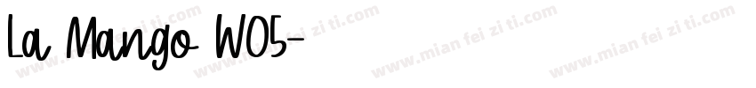 La Mango W05字体转换
